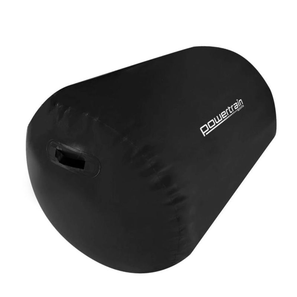 Powertrain Inflatable Gymnastics Air Barrel Exercise Roller (Black) - 120 x 75cm by Powertrain - ISBN: 0787099892326