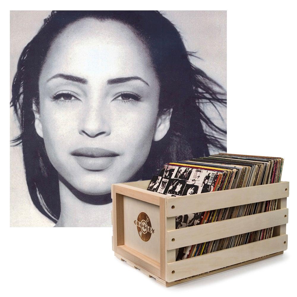 Crosley Record Storage Crate & Sade - The Best Of Sade Vinyl Album ...