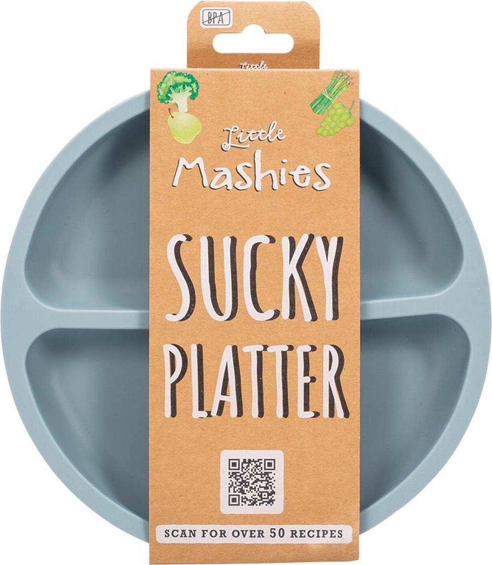 Silicone Sucky Platter (Dusty Blue), 0787790571865