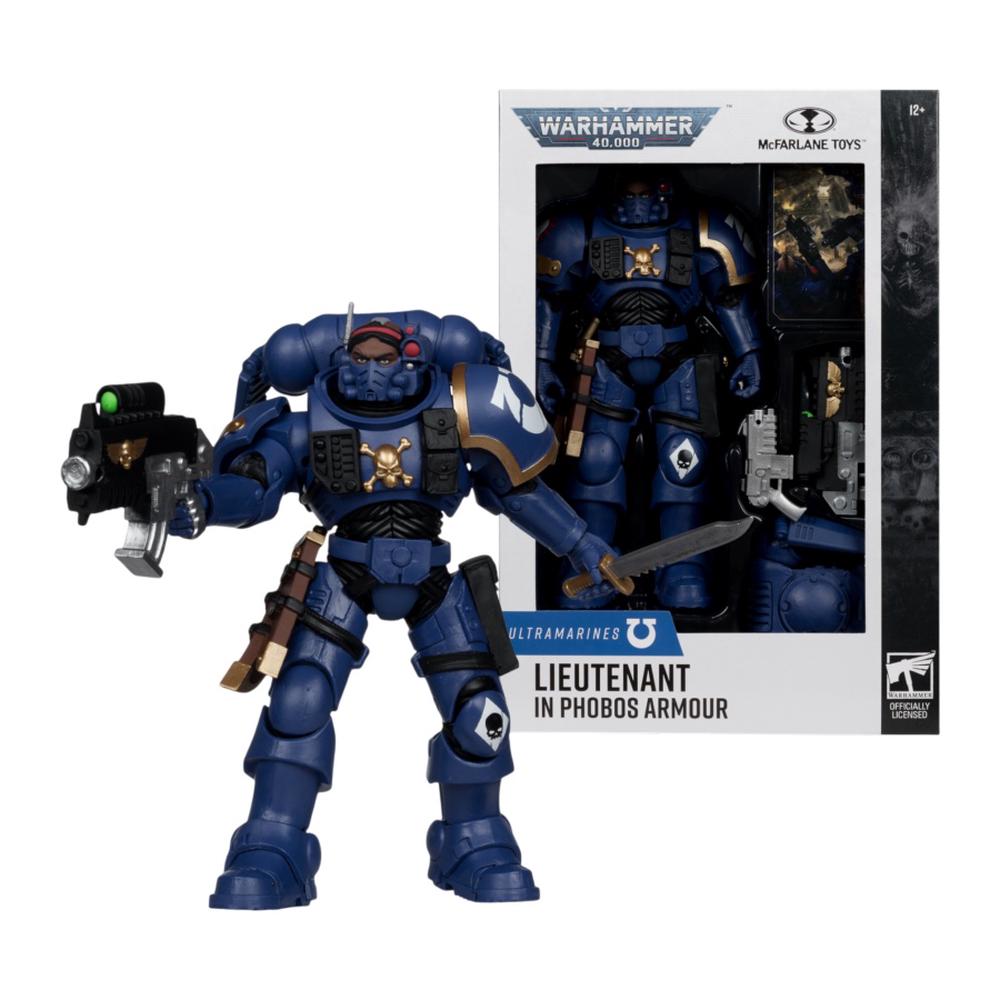 McFarlane Toys Warhammer 40000 - Lieutenant in Phobos Armor Figure - 7 Inches, 0787926109061