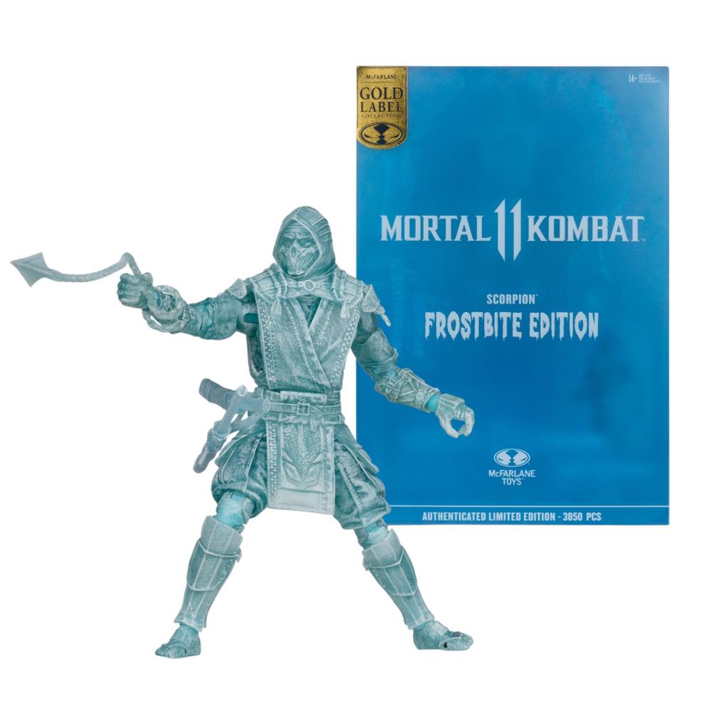 McFarlane Toys Mortal Kombat - Scorpion (MK 11) Frostbite/Gold Label 7" Figure, 0787926110999