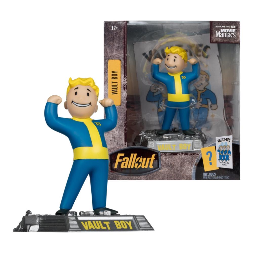 McFarlane Toys Fallout (TV) - Vault Boy (Season 2) V1 Movie Maniacs 6" Posed Figure, 0787926141313