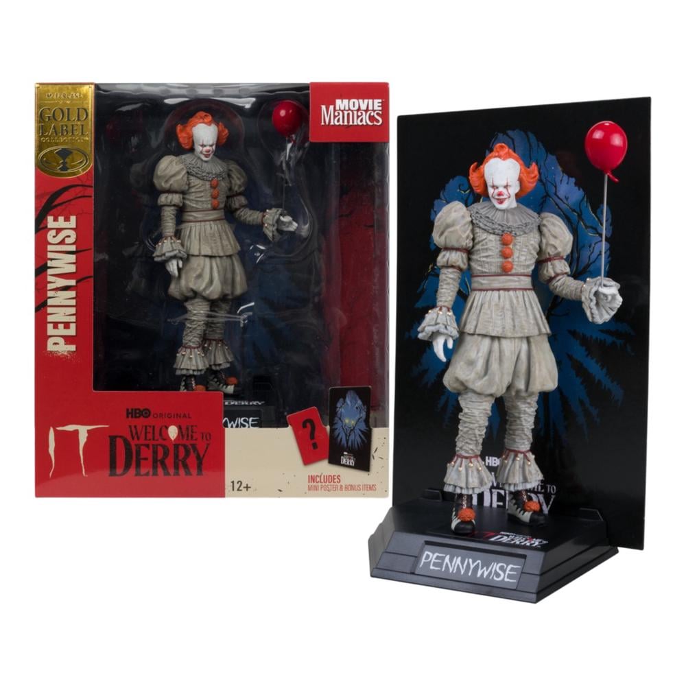 McFarlane Toys Welcome to Derry - Movie Maniacs Pennywise Figure - 6 Inches by McFarlane Toys - ISBN: 0787926141368