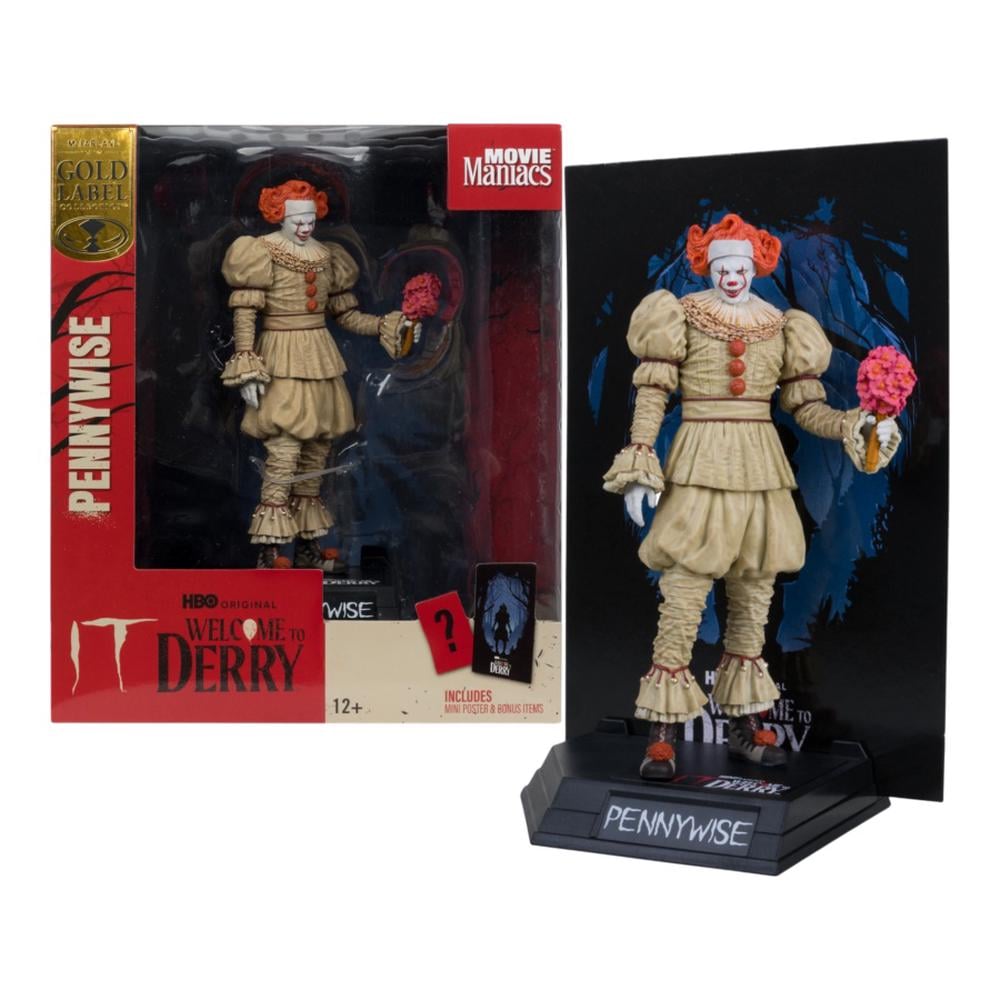 McFarlane Toys Welcome to Derry - Movie Maniacs Pennywise (Flashback) Figure - 6 Inches by McFarlane Toys - ISBN: 0787926141375