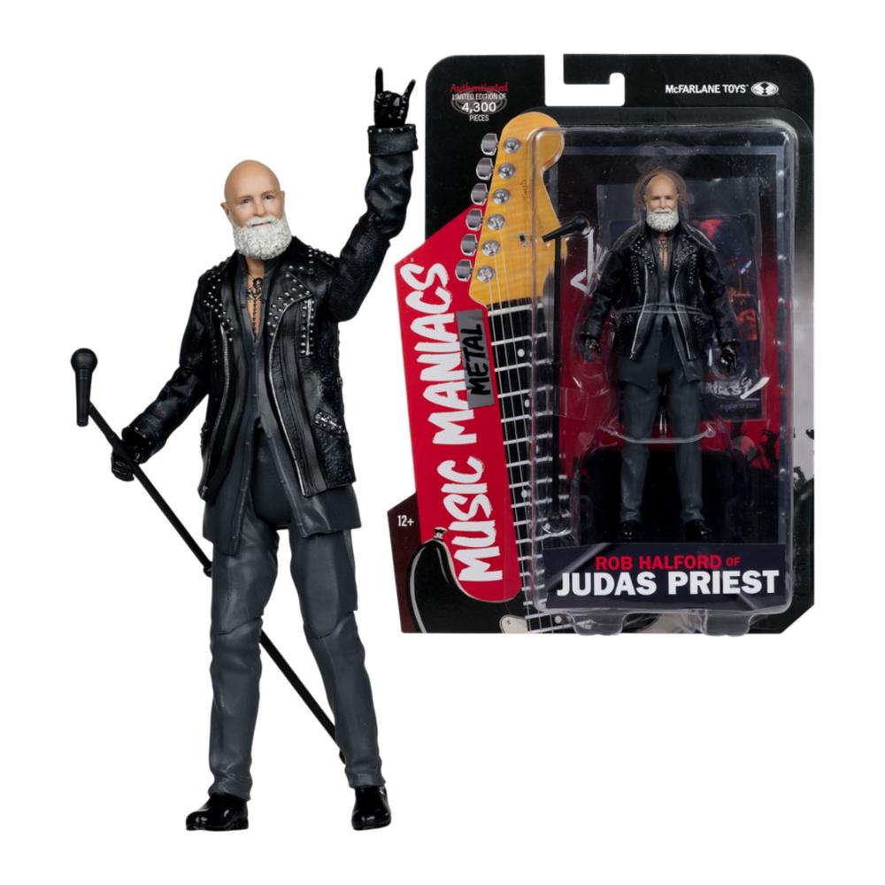 McFarlane Toys Music Maniacs - Rob Halford (Judas Priest) Figure - 6 Inches, 0787926142037