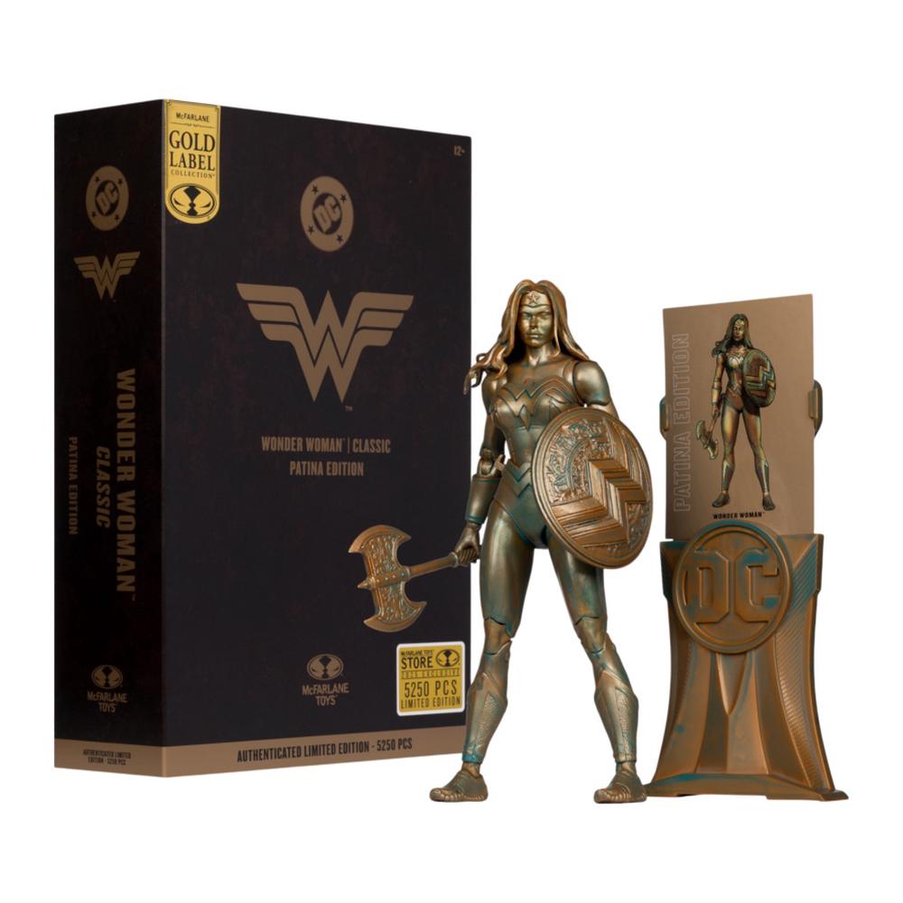 McFarlane Toys DC Multiverse - Wonder Woman (Classic) (Patina)(Gold Label) Figure - 7 Inches, 0787926176599