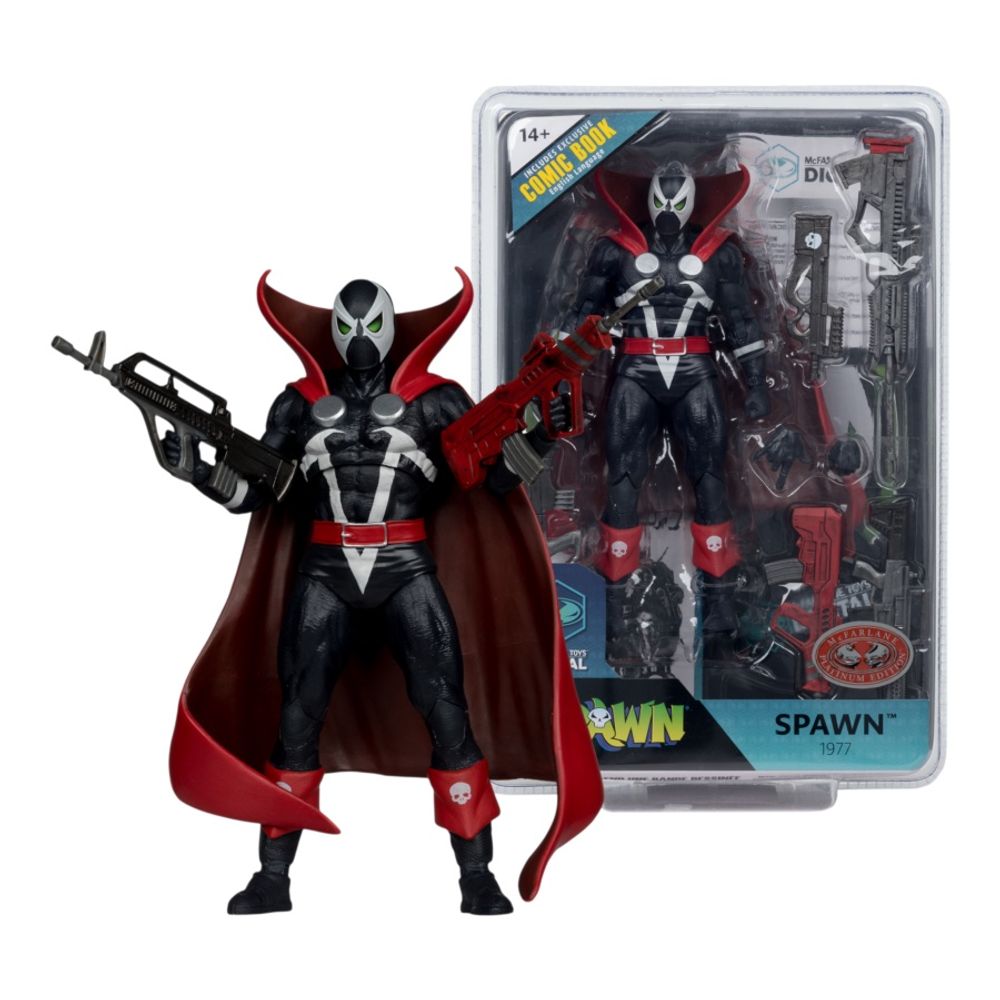 McFarlane Toys Spawn -1977 Spawn (Black & White Variant) Figure with Comic - 7 Inch by McFarlane Toys - ISBN: 0787926904222