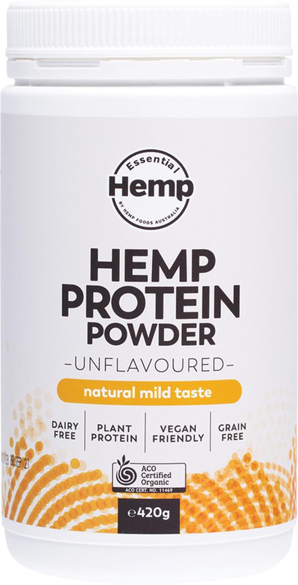 Essential Hemp Organic Hemp Protein Powder (Unflavoured) - 420g, 0793591307893