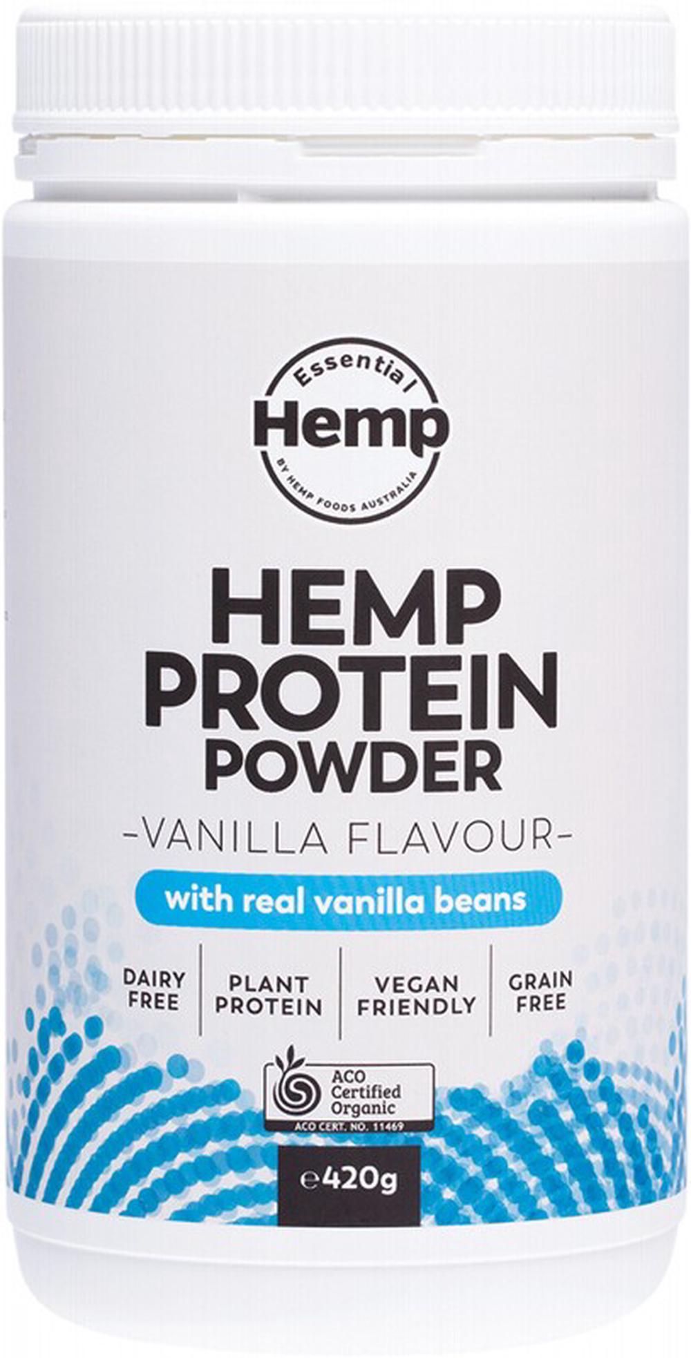 Essential Hemp Organic Hemp Protein Powder (Vanilla) - 420g, 0793591307916