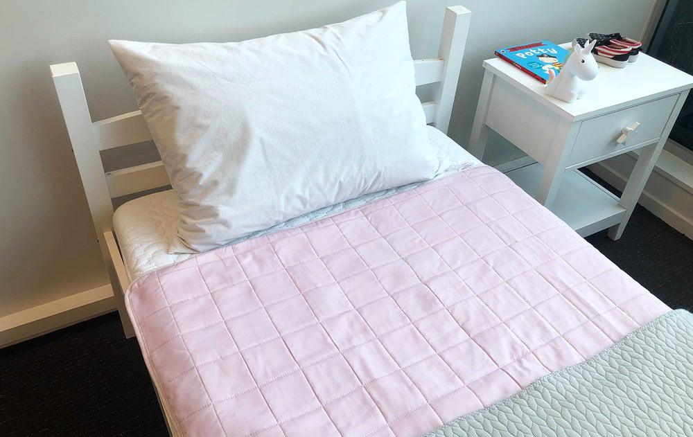 Bed Pad No Wings (Dusty Rose) - 1x1m, 0793591687452