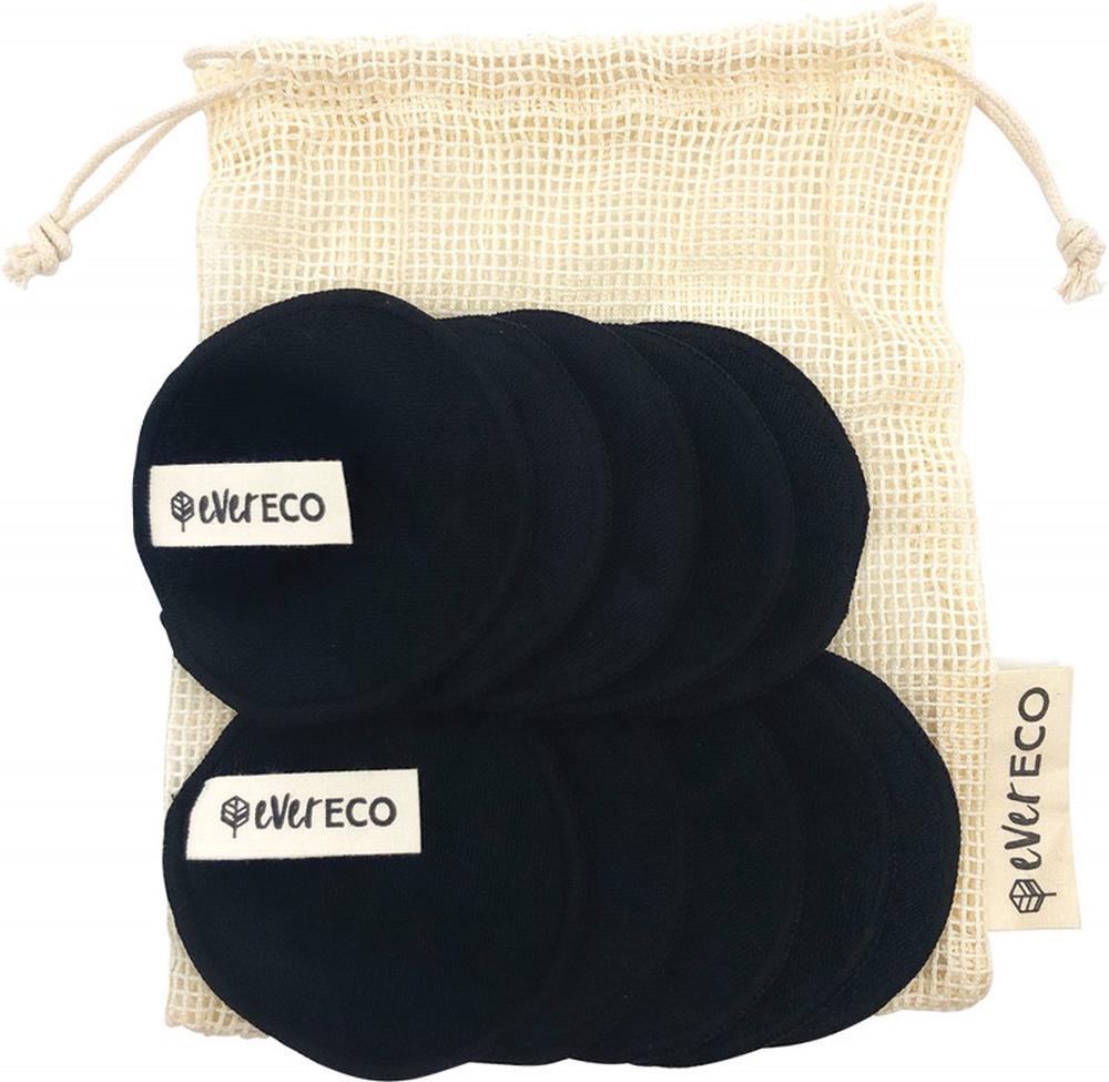 Reusable Bamboo Facial Pad, 10 Piece (Black), 0793591899510
