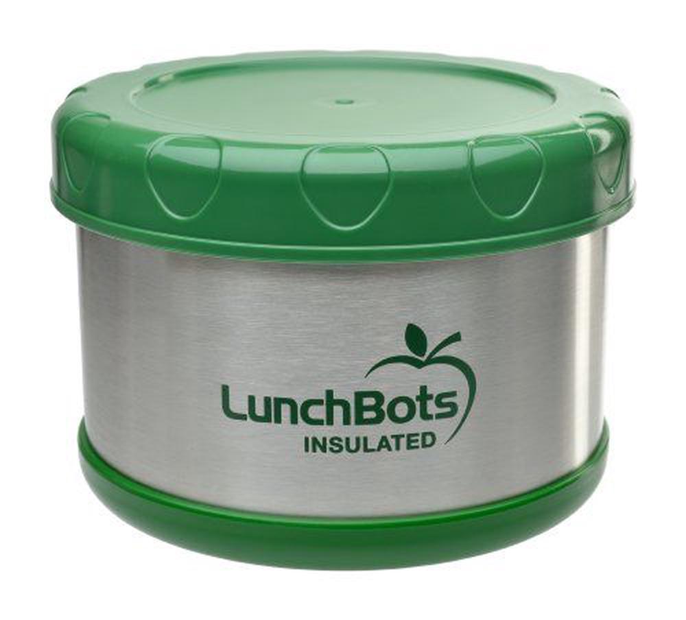 LunchBots Thermal 473ml Stainless Steel Insulated Food Container, Green