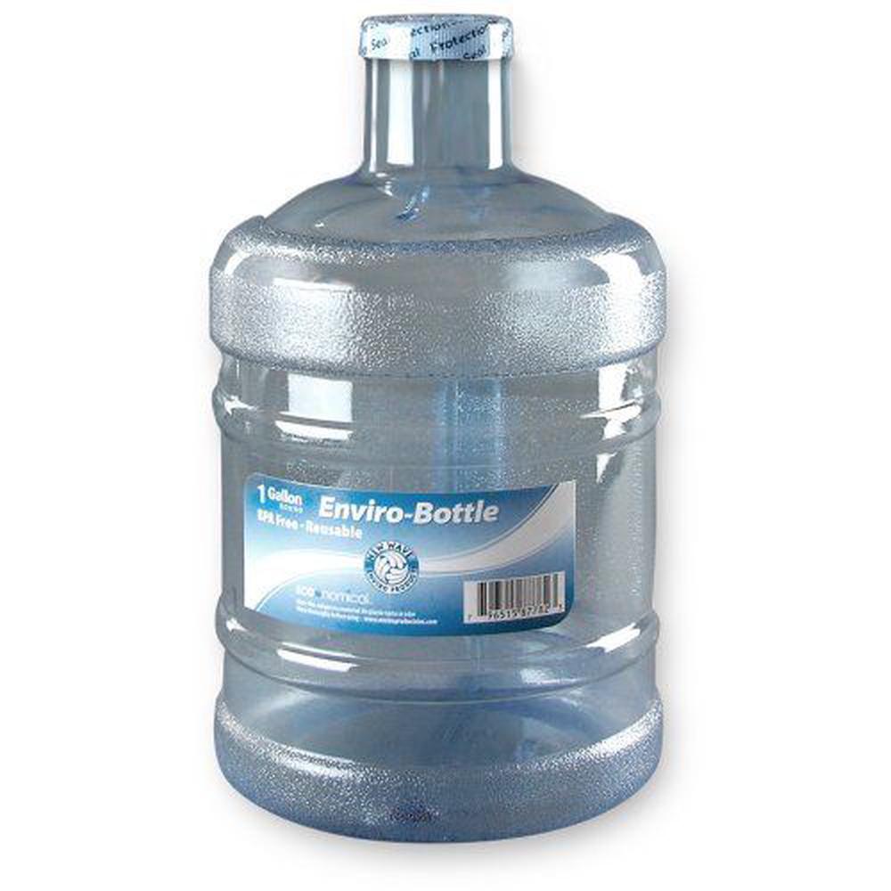 New Wave Enviro BpA Free 1 Gallon Water Bottle (Round), blue