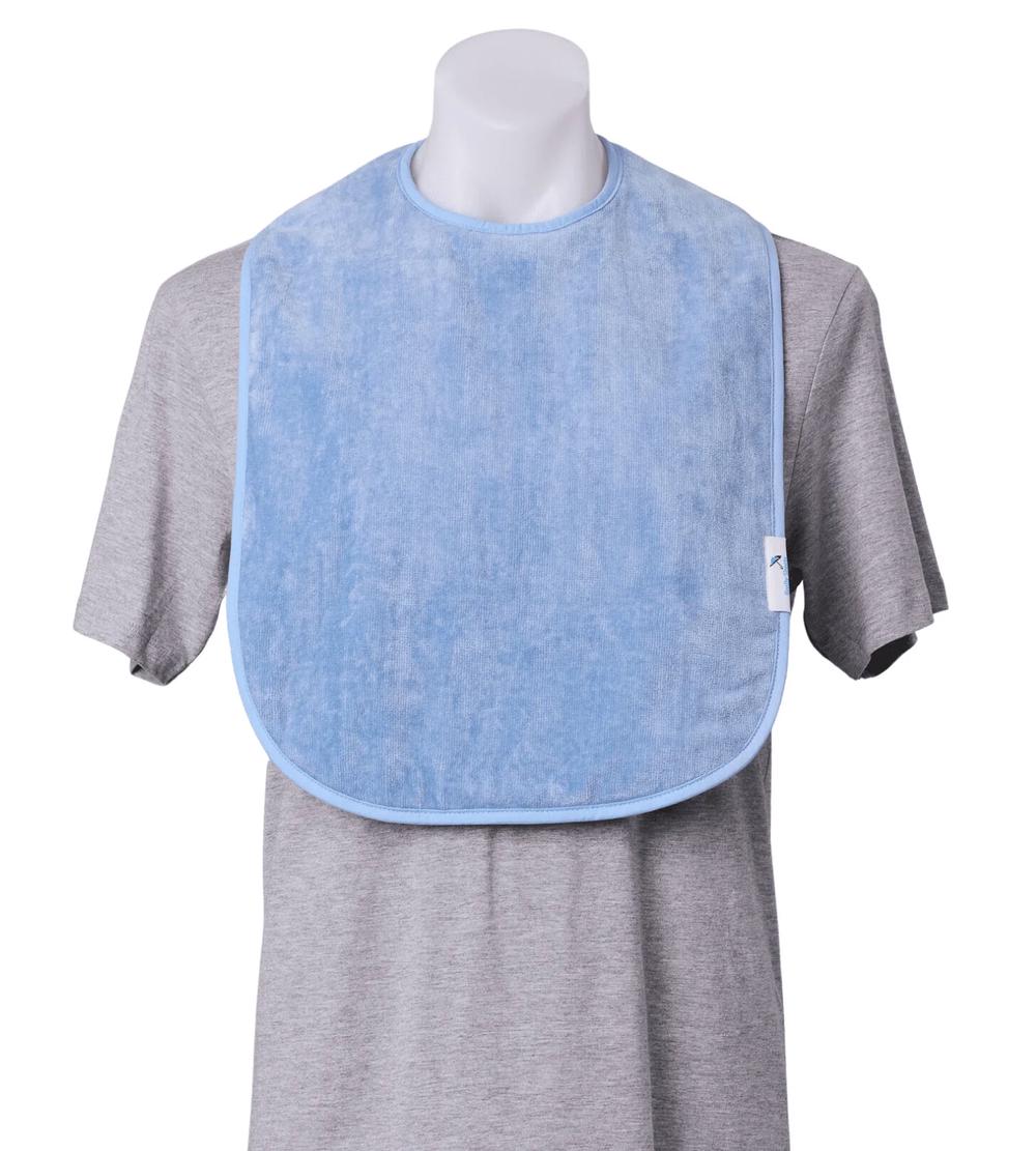 Extra Absorbent Adult Bib (Smokey Blue), 0796548476345