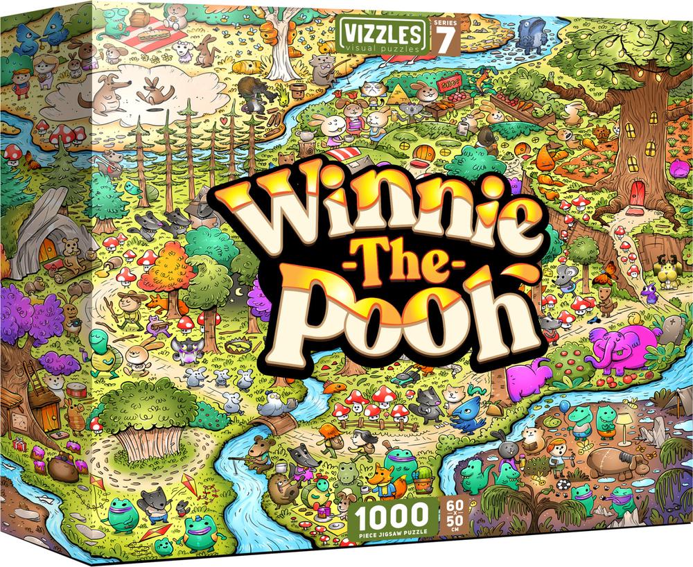 Vizzles Winnie-the-Pooh Jigsaw Puzzle, 1000pc, 0797725943773