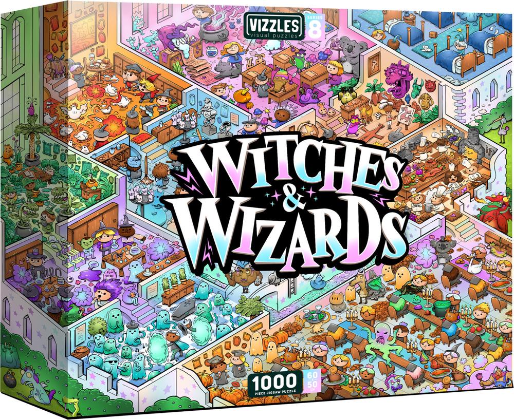 Vizzles Witches and Wizards Jigsaw Puzzle, 1000pc by Vizzles - ISBN: 0797725943797