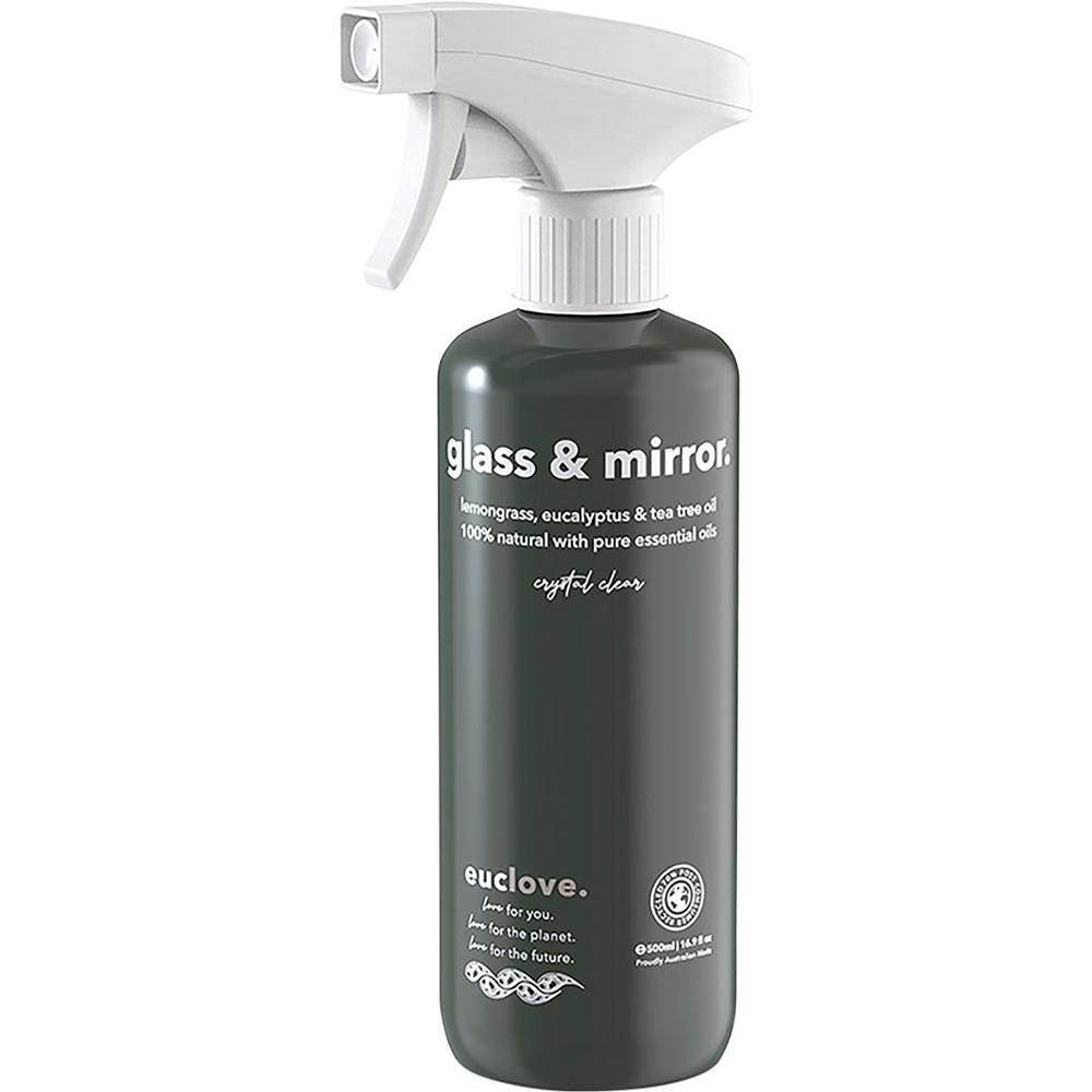 Glass & Mirror Cleaner (Lemongrass, Eucalyptus & Tea Tree) - 500mL, 0797776418510