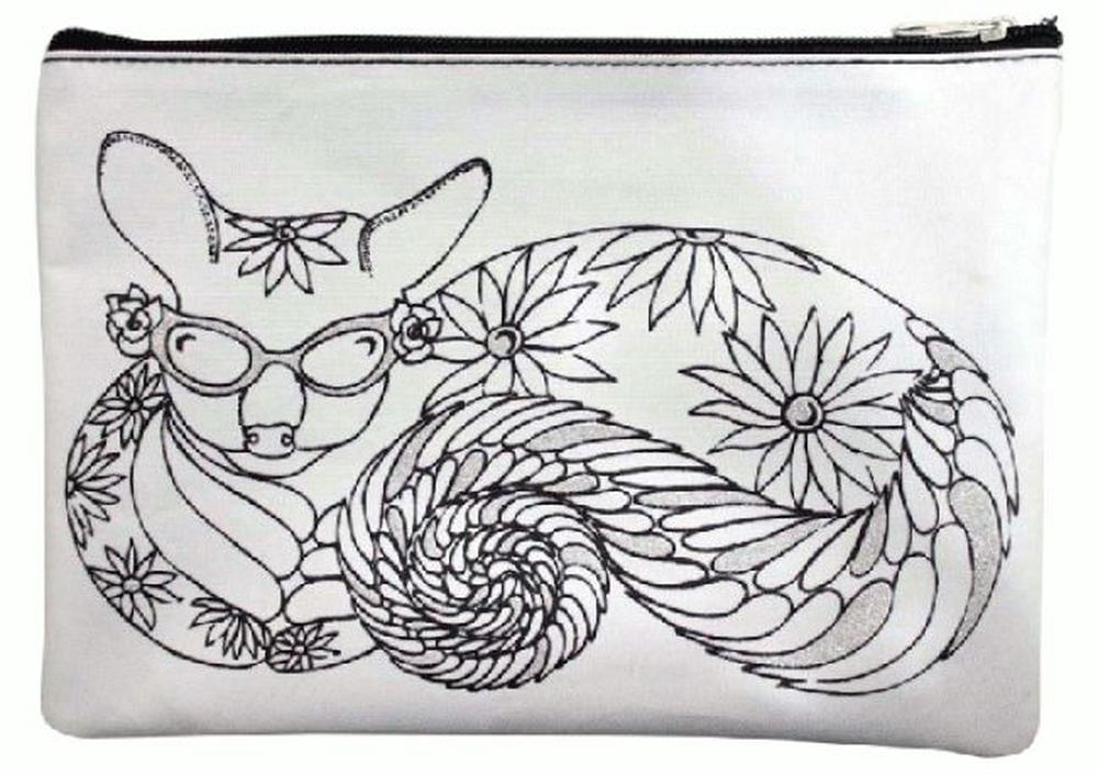 Colouring-In Pencil Case & Fabric Pen Set (Possum), 0799439585515