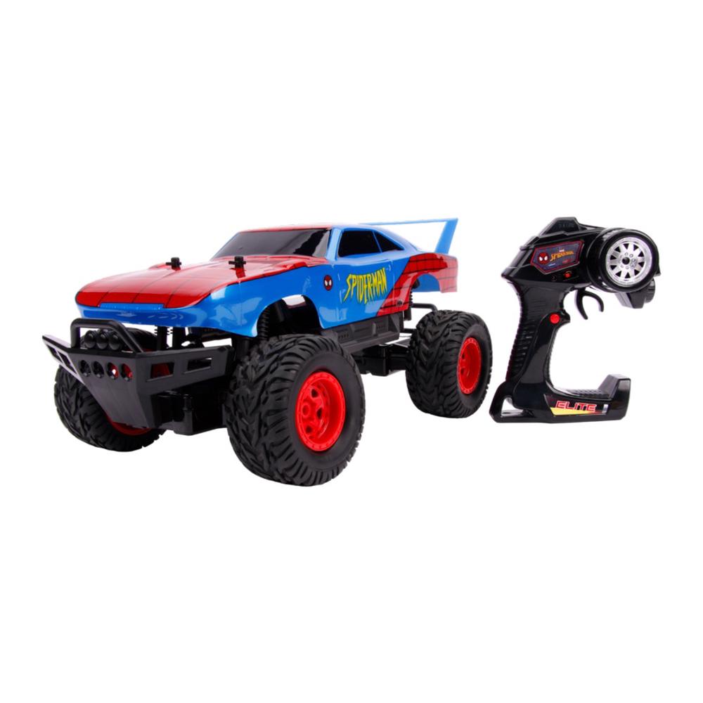 Hollywood Rides - 1:12 Dodge Charger Daytona (SpiderMan) R/C Car, 0801310307618