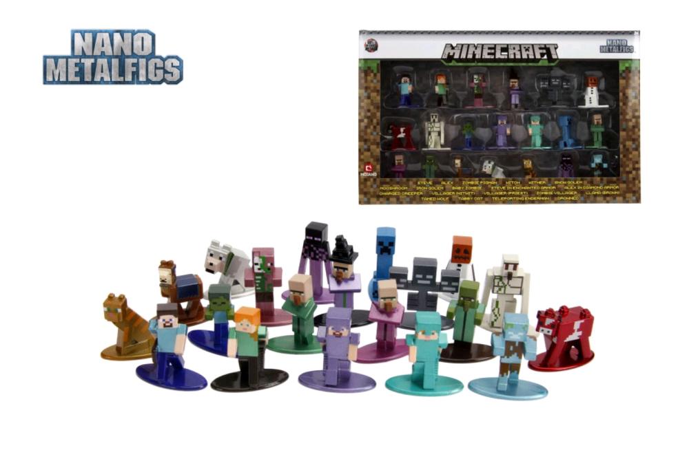 Jada Toys Minecraft - Nano Metalfigs Wave 02, 20 Pack