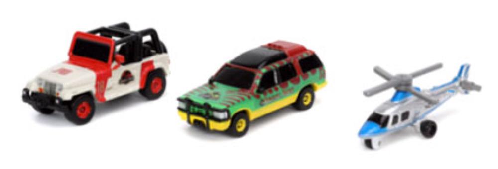 Jada Toys Jurassic Park - Nano Hollywood Ride, 3 Pack by Jada Toys - ISBN: 0801310319550