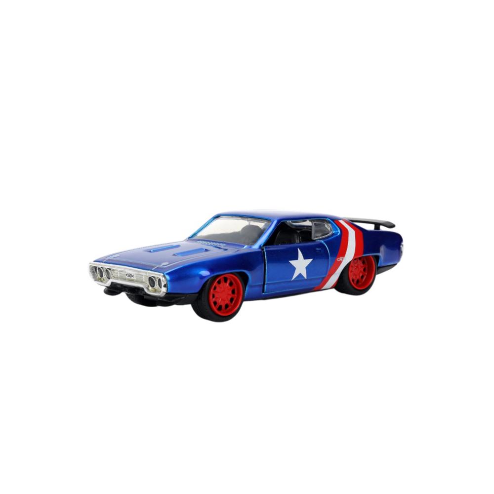 Marvel - 1972 Plymouth Captain America 1:32 Scale Diecast Vehicle, 0801310328705