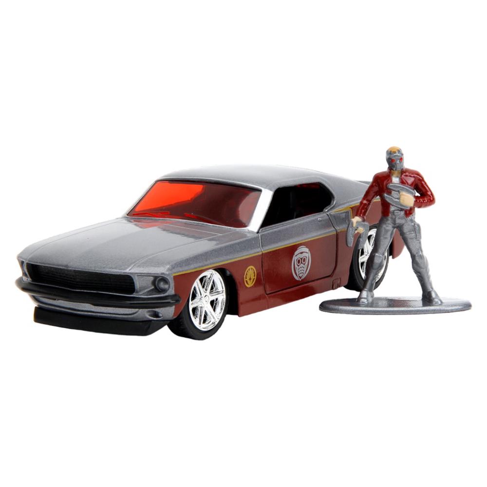 Marvel - 1969 Ford MustangFastback 1:32 with StarLord, 0801310330777