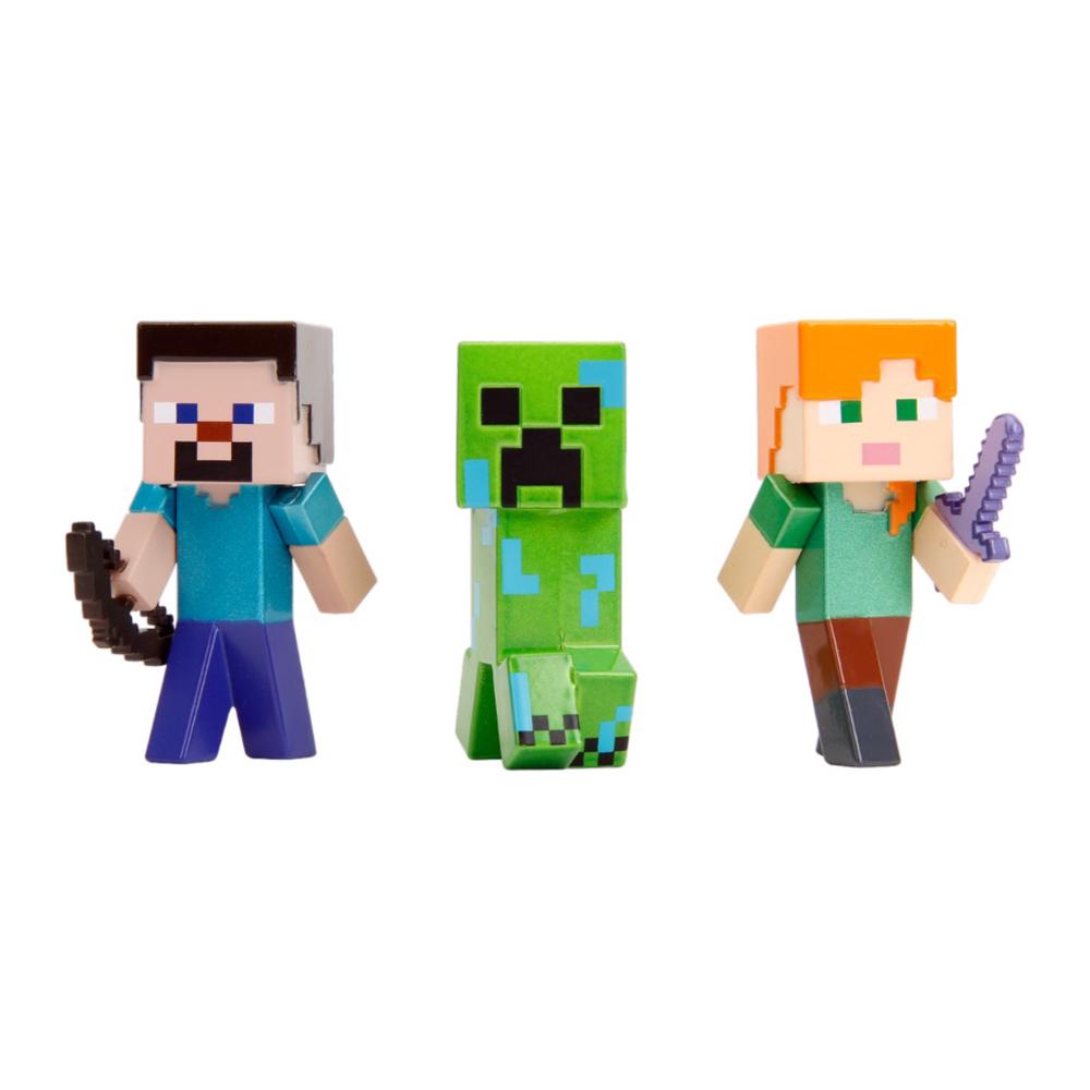 Minecraft - Legends Metalfig, 3 Pack - 2.5 Inches, 0801310356067