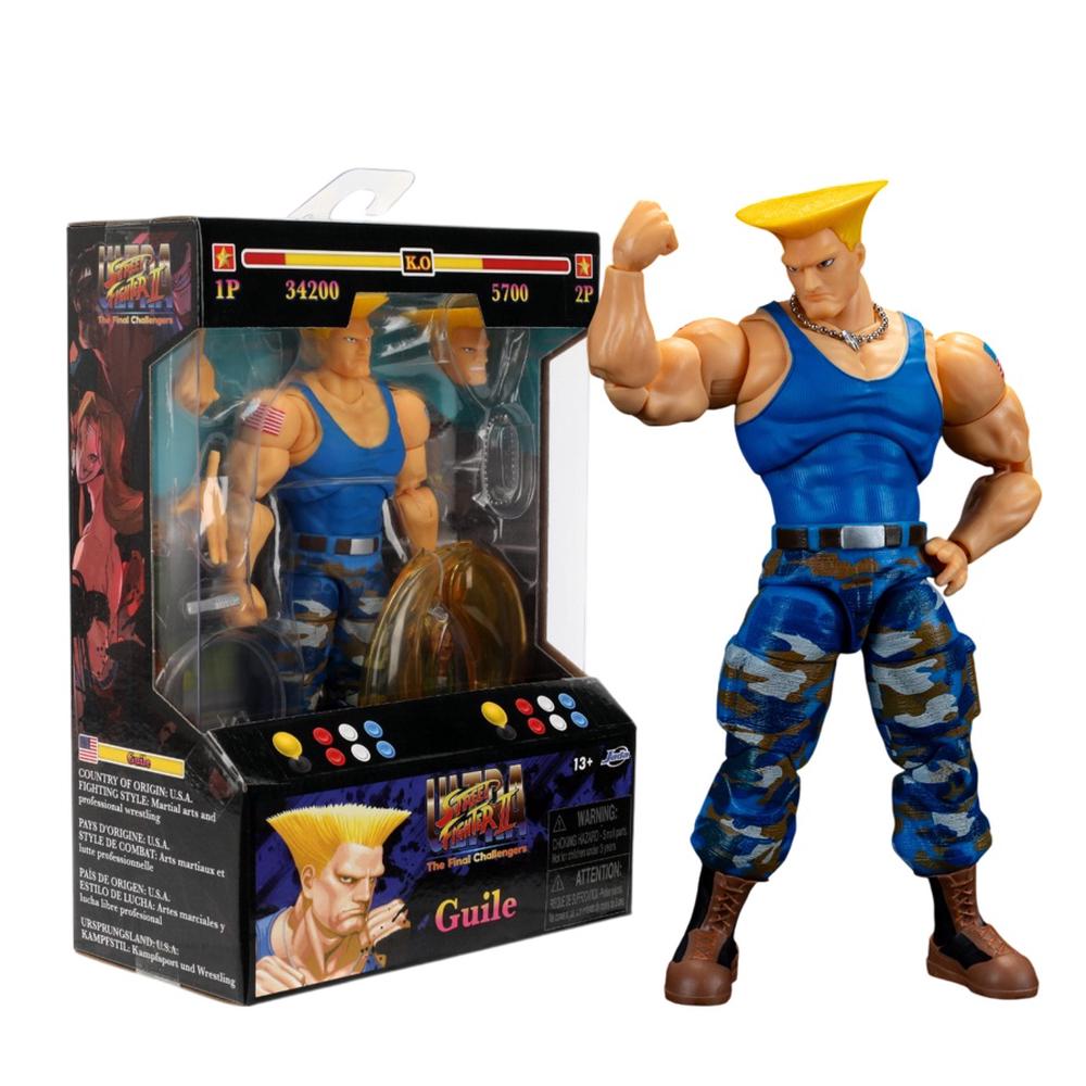 Jada Toys Street Fighter II - Guile (Player 2) Figure - 6 Inch, 0801310360996