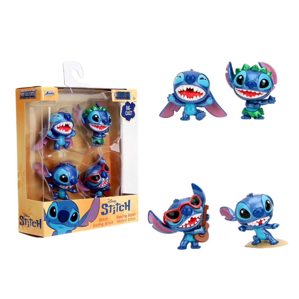 Jada Toys Disney - Stitch Metalfigs, 4 Pack - 2.5 Inch, 0801310362051