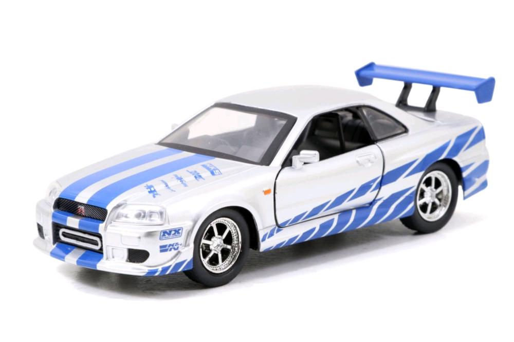 Jada Toys Fast And Furious 2002 Nissan Skyline Gtr R34 Silver 132 Scale Hollywood Ride Buy 