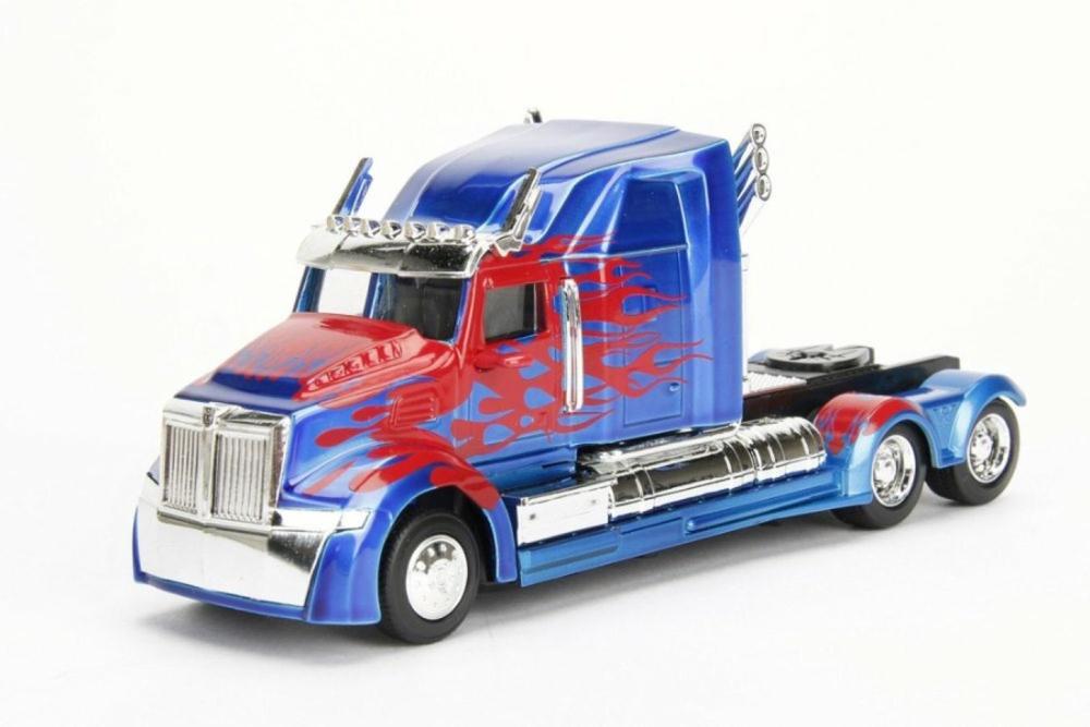 Transformers (2007) - Optimus Prime Western Star Truck Free Rolling Hollywood Ride, 1:32 Scale, 0801310983980