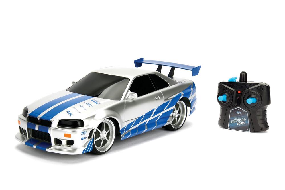 Fast & Furious R/C 2002 Nissan Skyline GT-R Window Box, 1:16 Scale, 0801310993705
