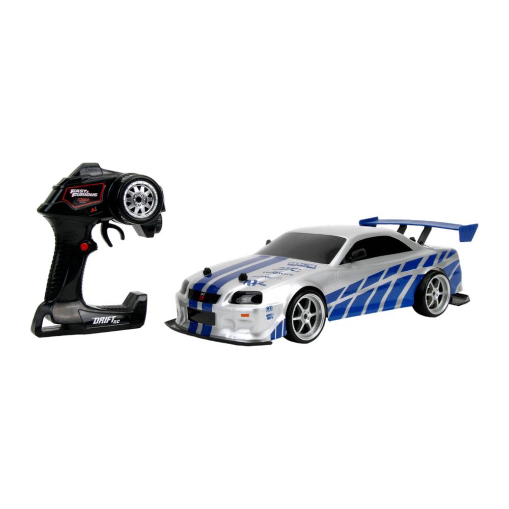 Fast & Furious - 1:10 2002 Nissan Skyline GT-R (BNR34) MT&BU R/C Car, 0801310997017