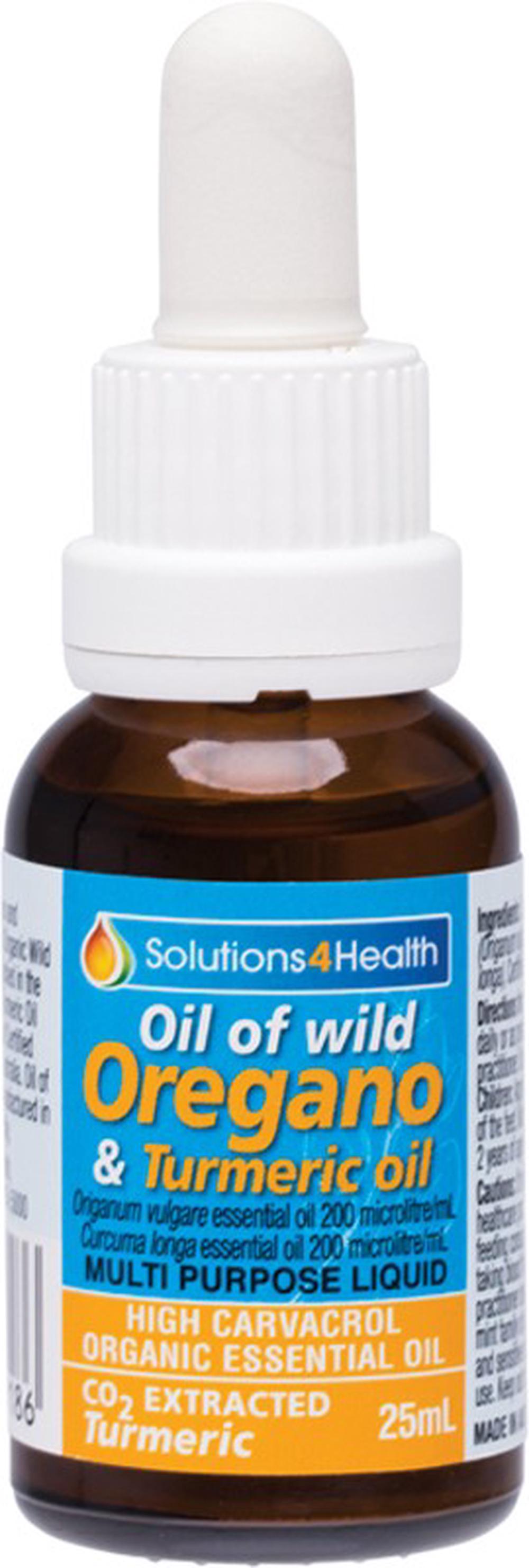 Oil Of Wild Oregano with Turmeric Oil - 25mL, 0806809659186
