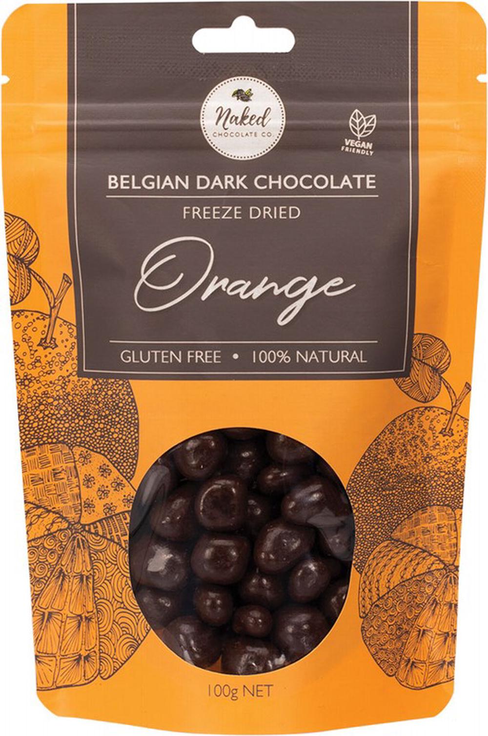 Freeze Dried Dark Chocolate (Orange) - 100g, 0806809688681