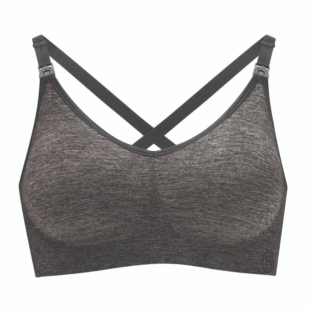 Bravado Designs Body Silk Seamless Yoga Nursing Bra (Dove Heather ...