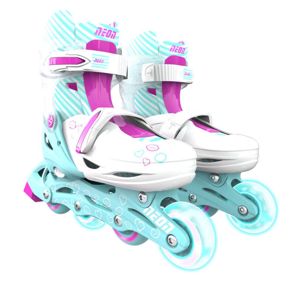 Neon In line Skates (Teal/Pink), 0810012241809