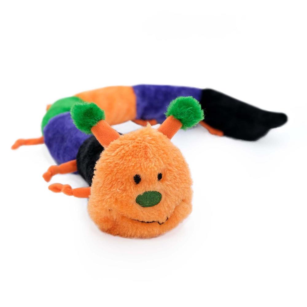 Zippy Paws Plush No Stuffing Dog Toy Deluxe Halloween Caterpillar, 6