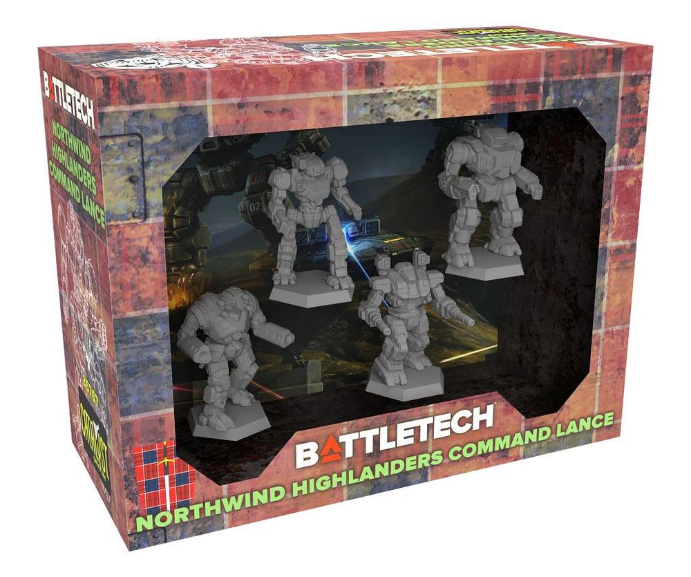 Catalyst Game Labs BattleTech Northwind Highlanders Command Lance, 0810038457420