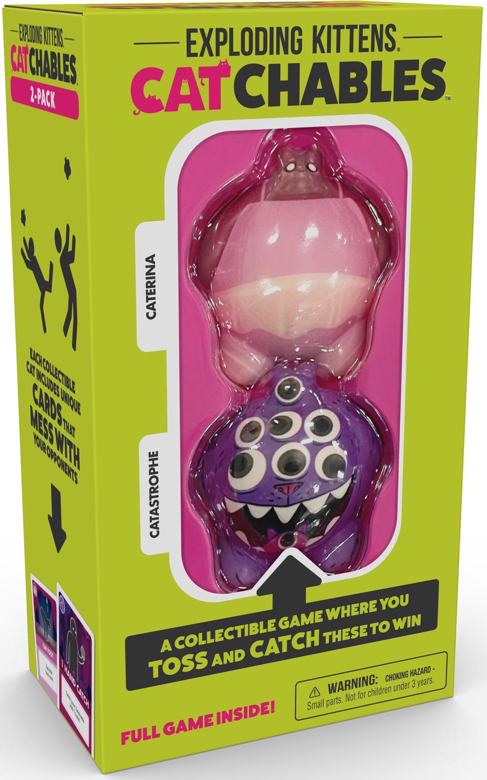 Exploding Kittens Catchables 2-Pack #3 (Caterina & Catastrophe), 0810083046235
