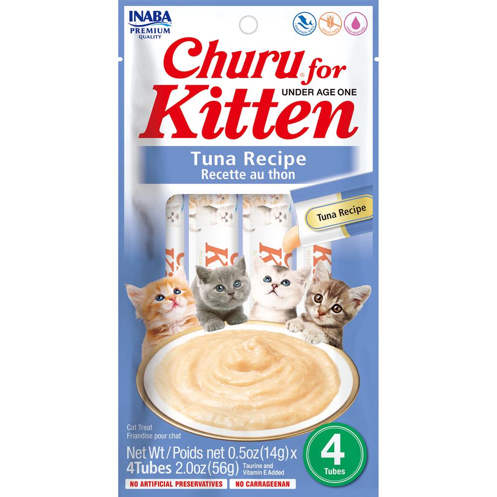 Cat Churu Puree Kitten Tuna, 6 Pack - 56g, 0810100850302