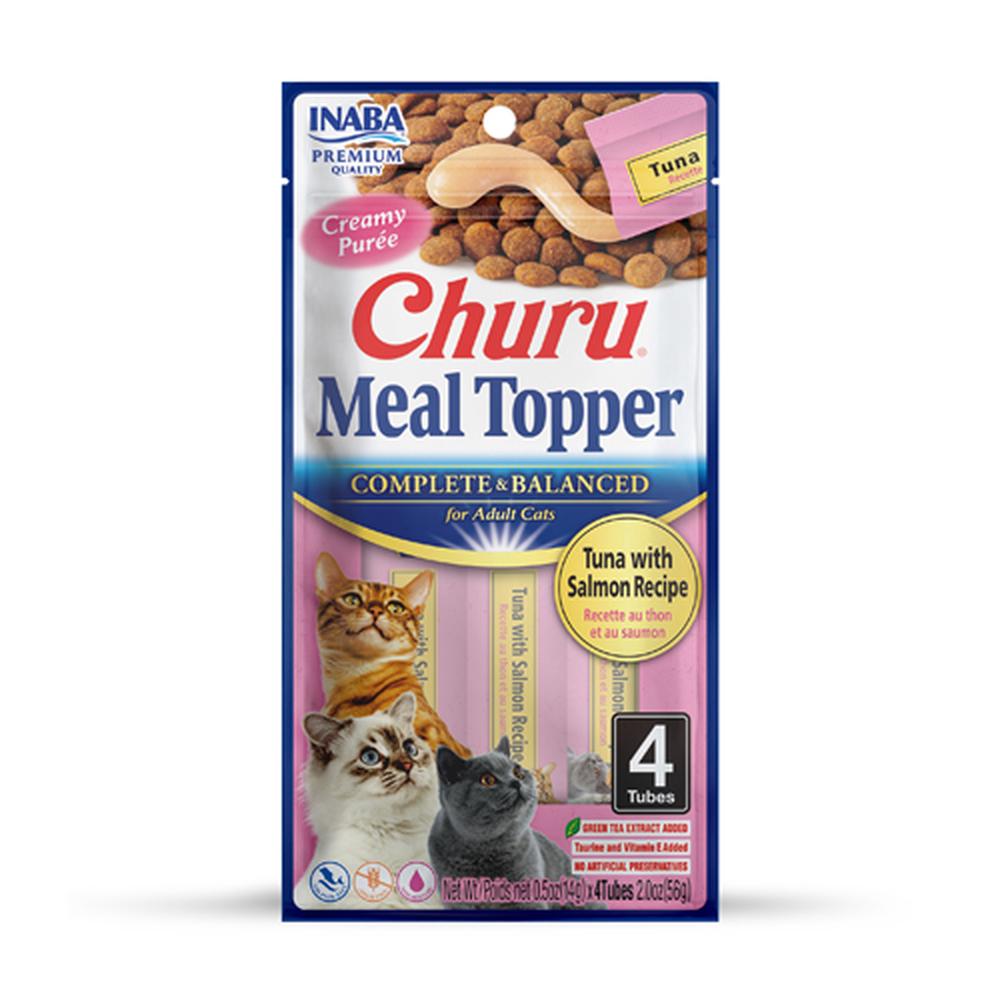 Cat Churu Meal Topper Tuna Salmon, 6 Pack - 56g, 0810100850586