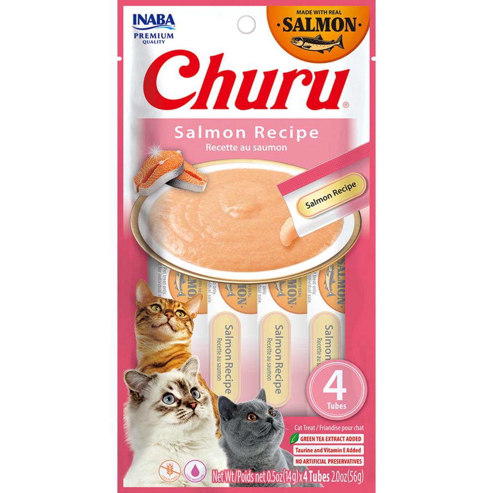Cat Churu Puree Salmon, 6 Pack - 56g, 0810100852535