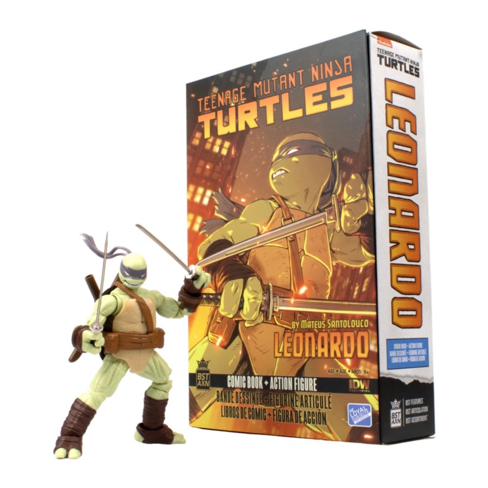 The Loyal Subjects TMNT (comics) - Leonardo BST AXN Action Figure & Comic Book (V2) by The Loyal Subjects - ISBN: 0810122580324