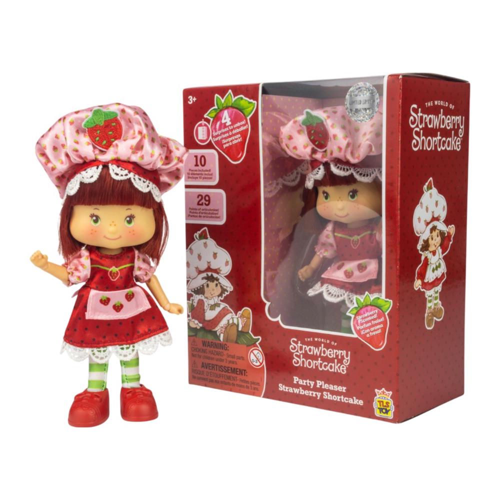 The Loyal Subjects Strawberry Shortcake - Strawberry Shortcake "Party Pleaser" Fashion Doll - 5.5 Inch, 0810122583370