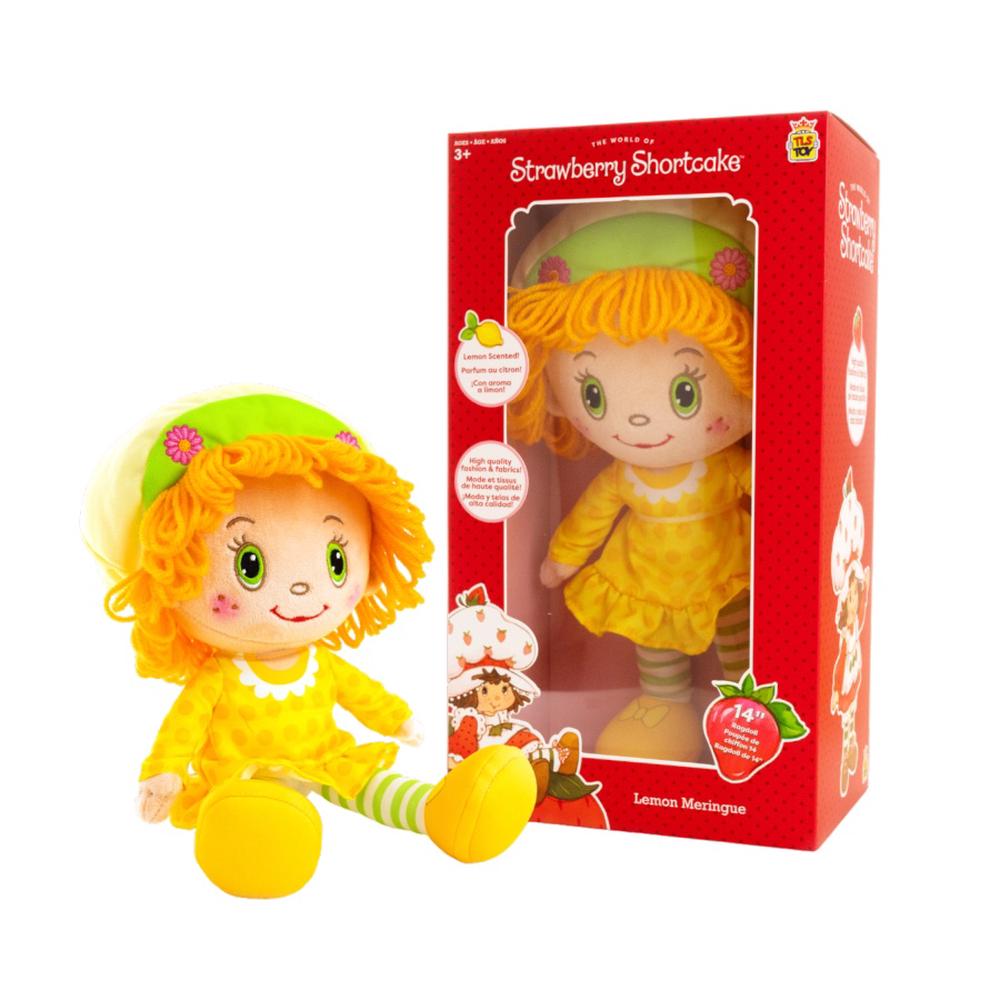 The Loyal Subjects Strawberry Shortcake - Lemon Meringue Rag Doll - 14 Inch, 0810122583608