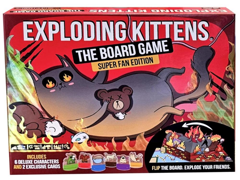 Exploding Kittens The Board Game Super Fan Edition (By Exploding Kittens), 0810171410139