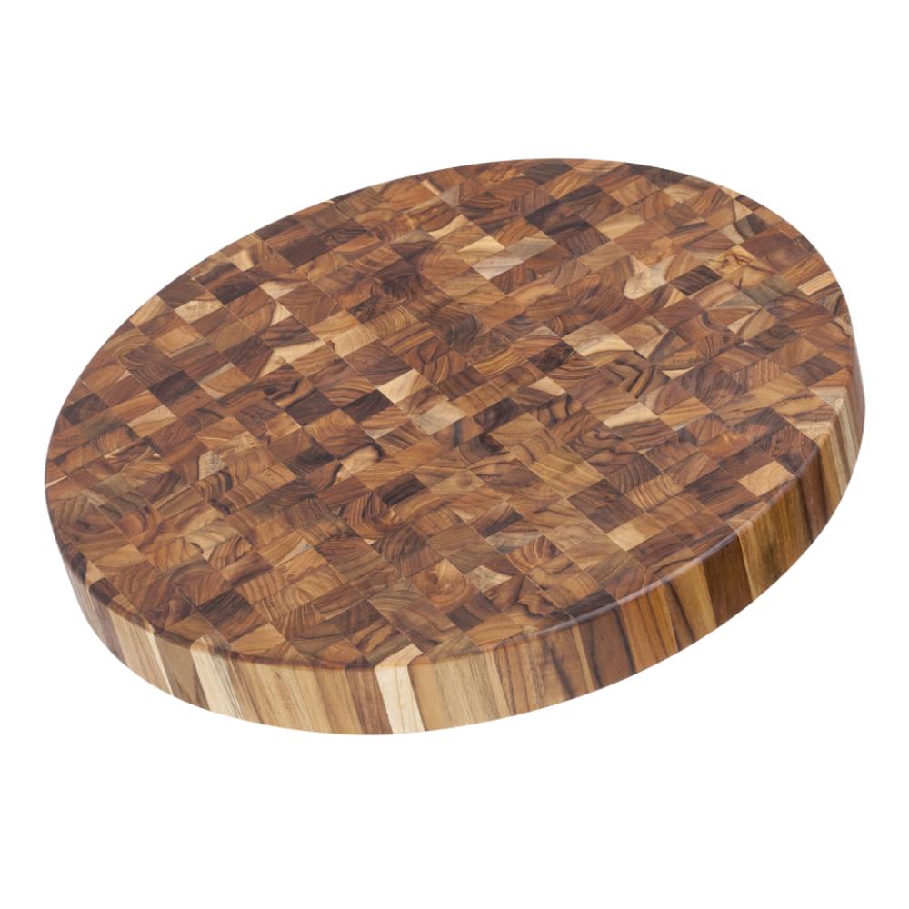 Teakhaus Butcher Block Round Serving & Cutting Board by Teakhaus - ISBN: 0810996010019