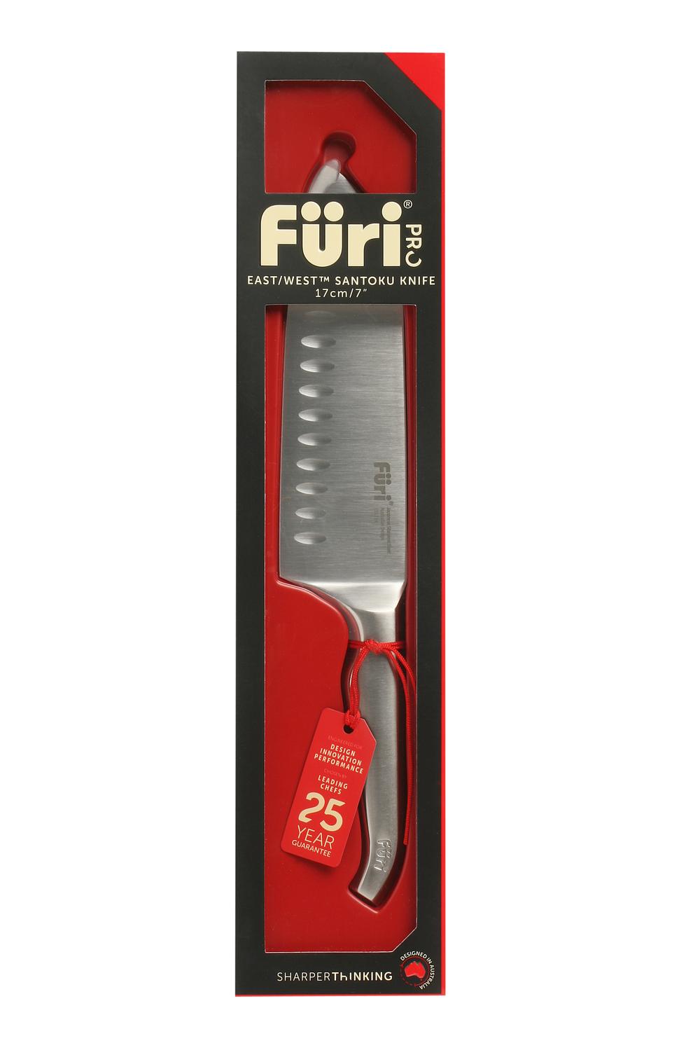 Furi Pro E/West Santoku Knife - 17cm, 0813089016141